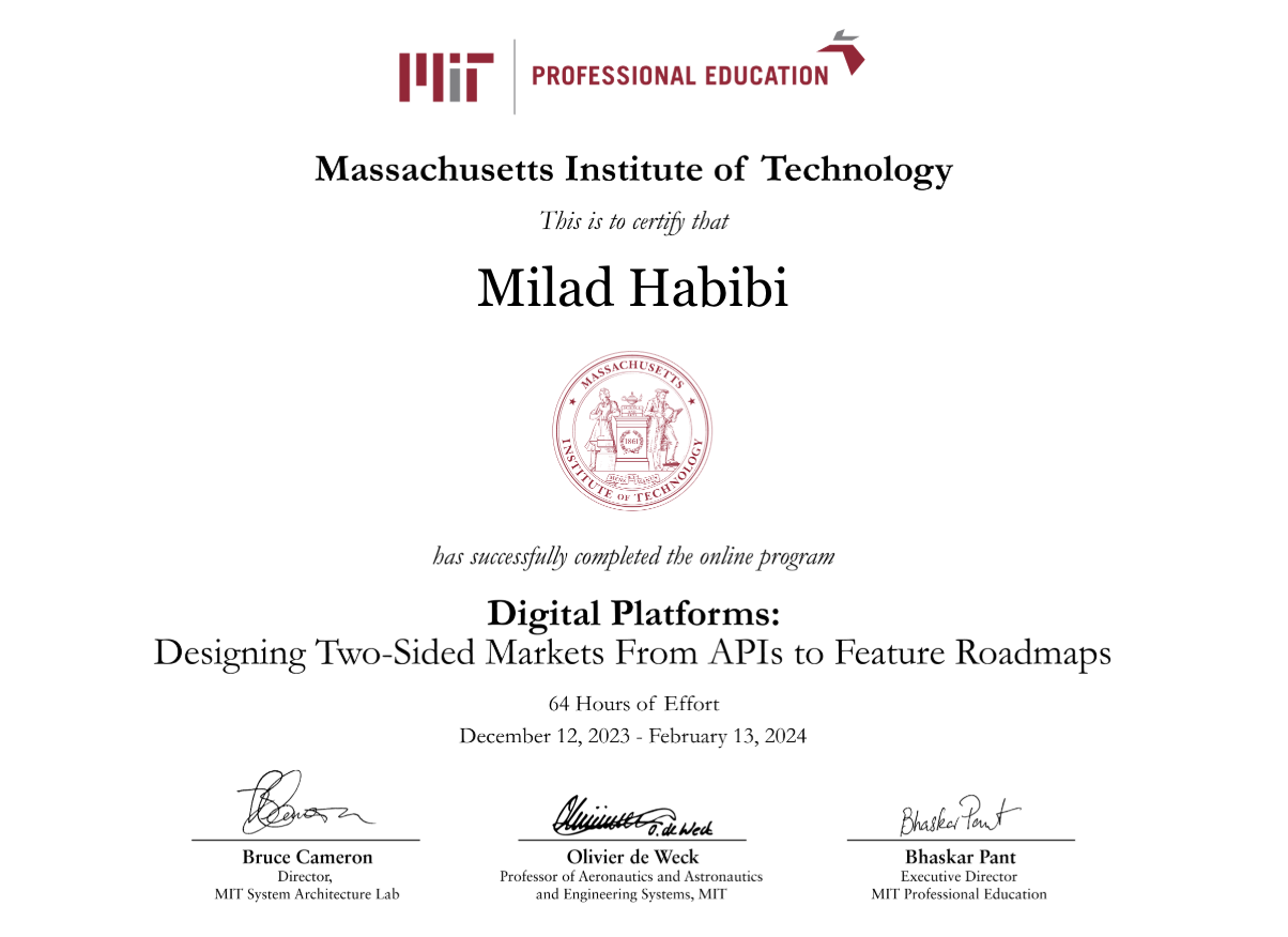 Digital Platforms: Designing Two-Sided Markets from APIs to Feature Roadmaps